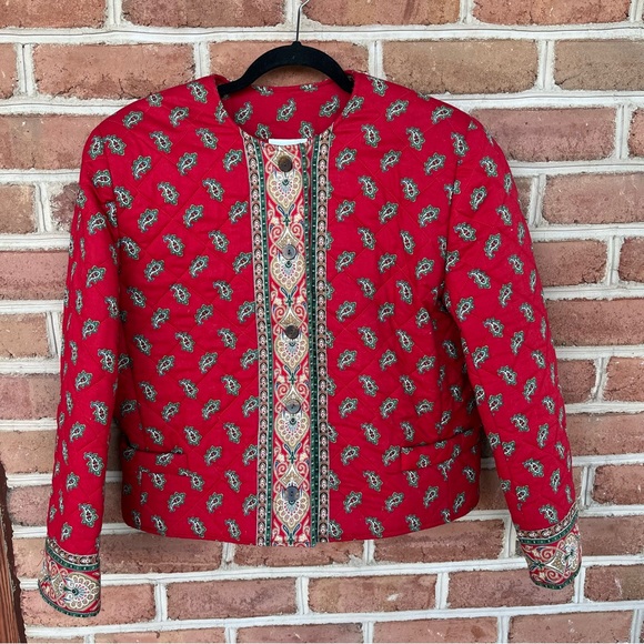 Vera Bradley Jackets & Blazers - Red Vera Bradley button down jacket excellent condition. Size medium